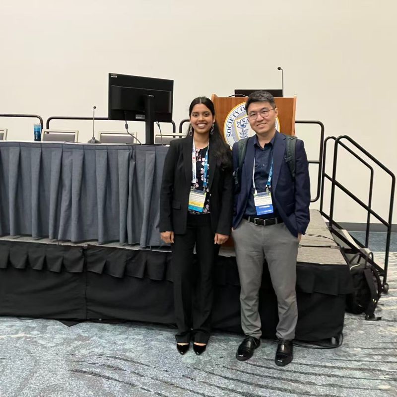 Harshitha Nandula and Wei-Chun Chou at SOT 2026.